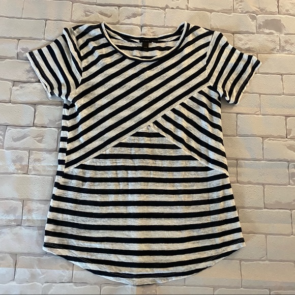 J Crew Blue and white tee shirt top size small - Picture 4 of 14
